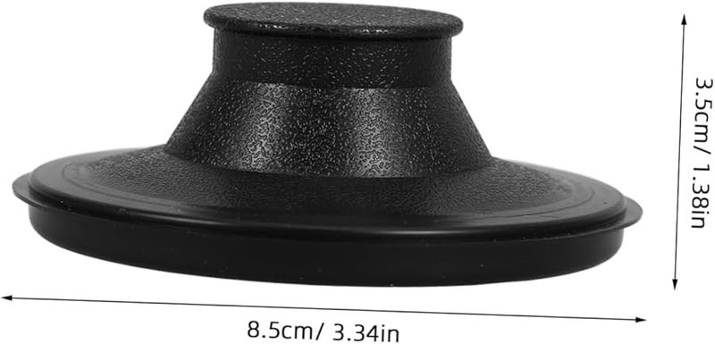 Gatuida 2pcs Black Rubber Kitchen Sink Drain Plug Stopper Leakproof Strainer - Image 2